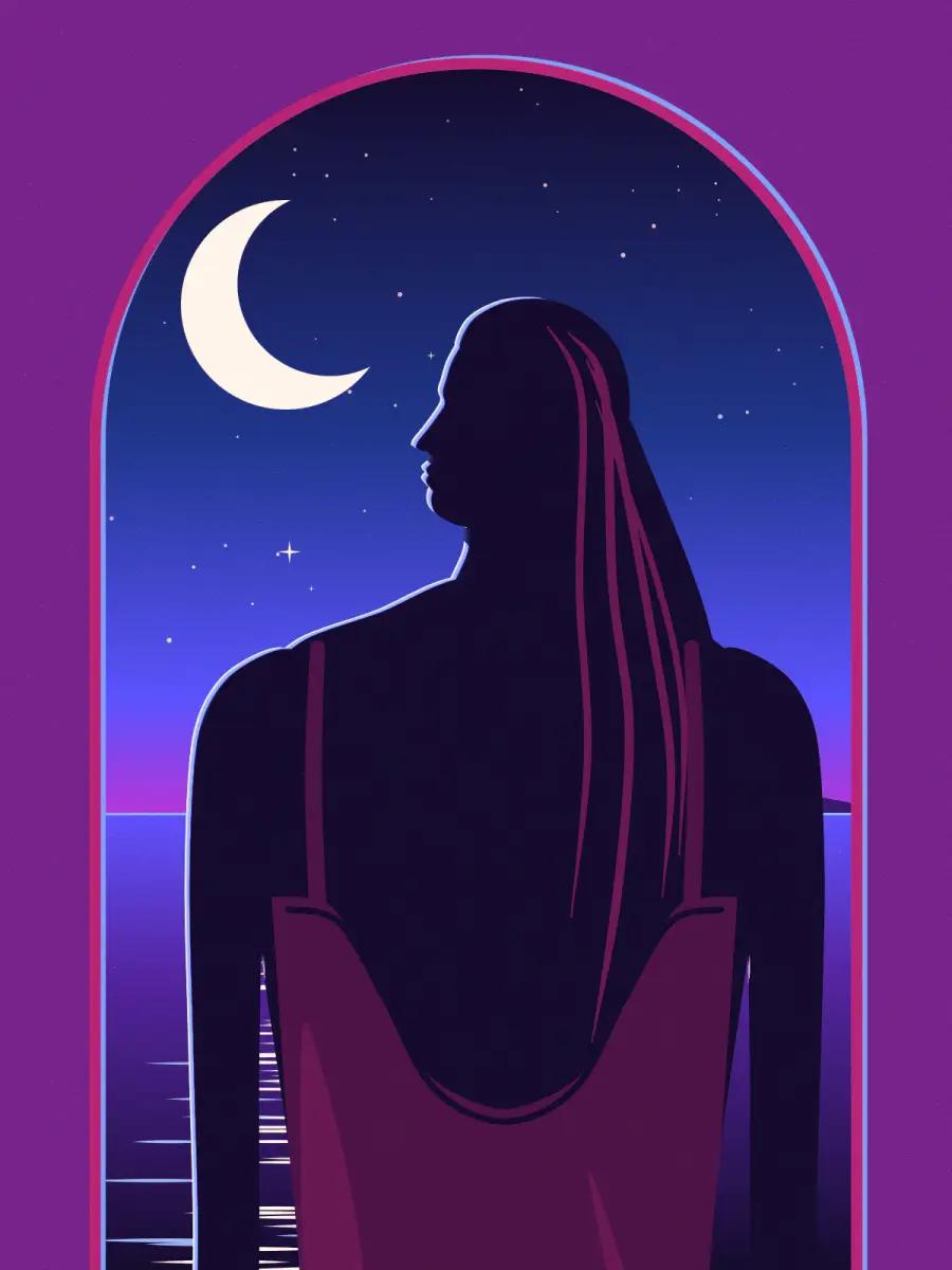 Placeholder: abstract gradient standing in for a portrait of Alina